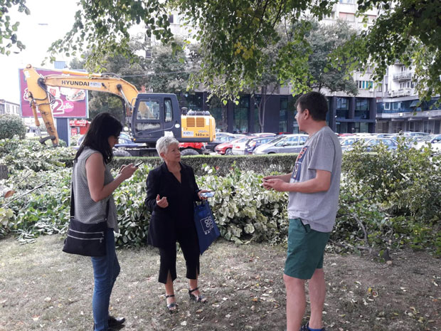 ПРОТЕСТ НИШЛИЈА: Желе зеленило, неће паркинг